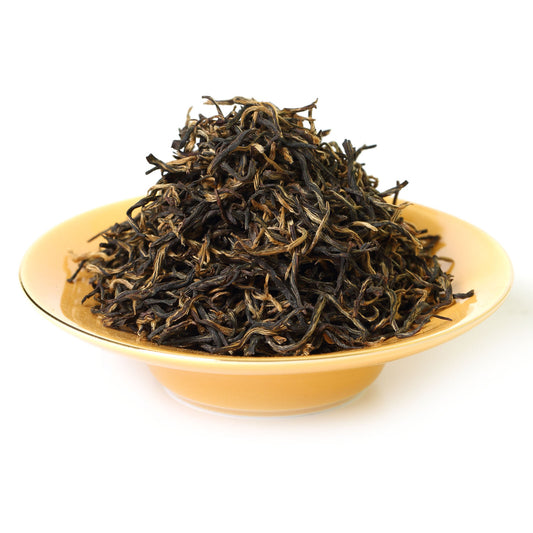 GOARTEA Wuyi Jinjunmei Eyebrow Black Tea Chinese Loose Black Tea Golden Buds-