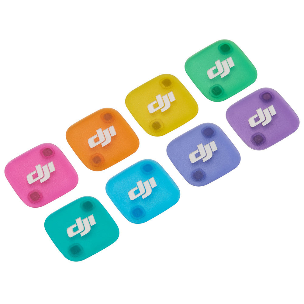 DJI Mic Mini 2 Multi‑Color Magnetic Front Covers 8‑Pack–0.9 g Each, Storage Case