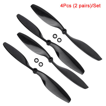 2 Pairs New 1045 Carbon Fiber Airplane Propeller CW CCW For F450 F550 Quadcopter