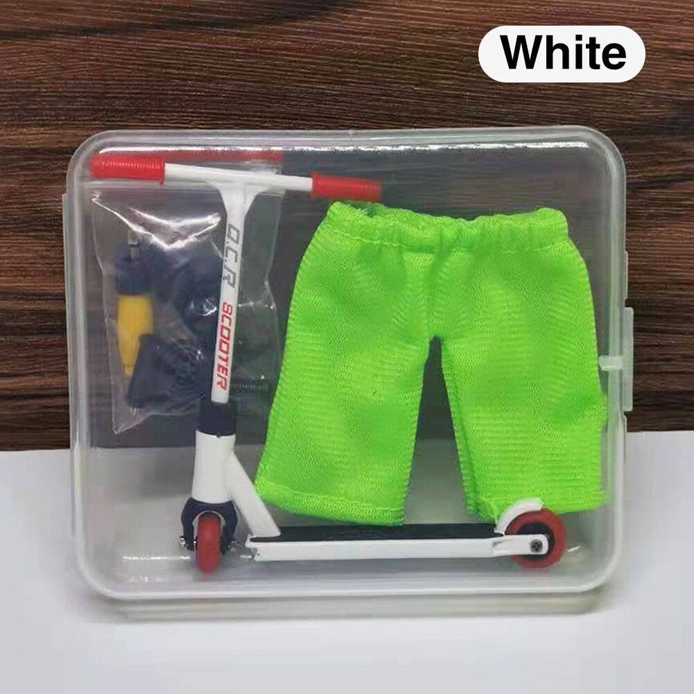 Mini Alloy Finger Scooter Model Set Interactive Leisure Activity Skateboard Kit