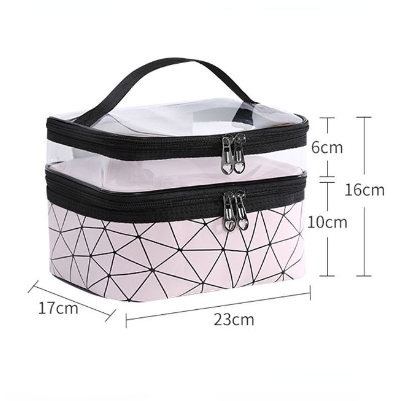 Multifunction Travel Clear Makeup 1PC Cosmetic Bag Toiletries Waterproof Storage
