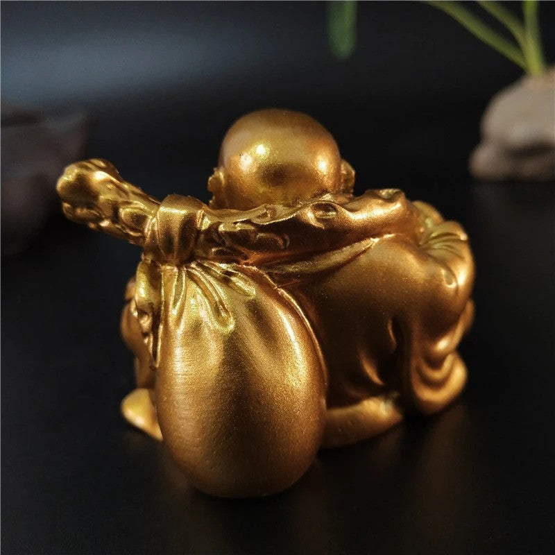 Laughing Buddha Statue Chinese Feng Shui Luck Money Maitreya Buddha Sculpture