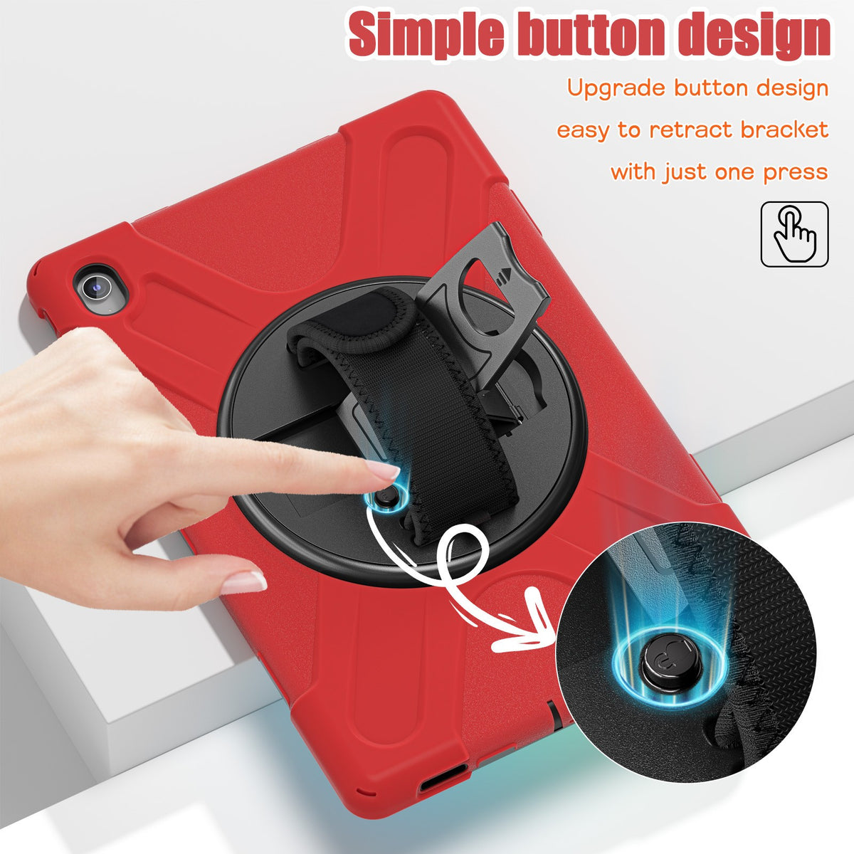 For Samsung S10FE + X620 X626B 2025 13.1 inch tablet case new button holder
