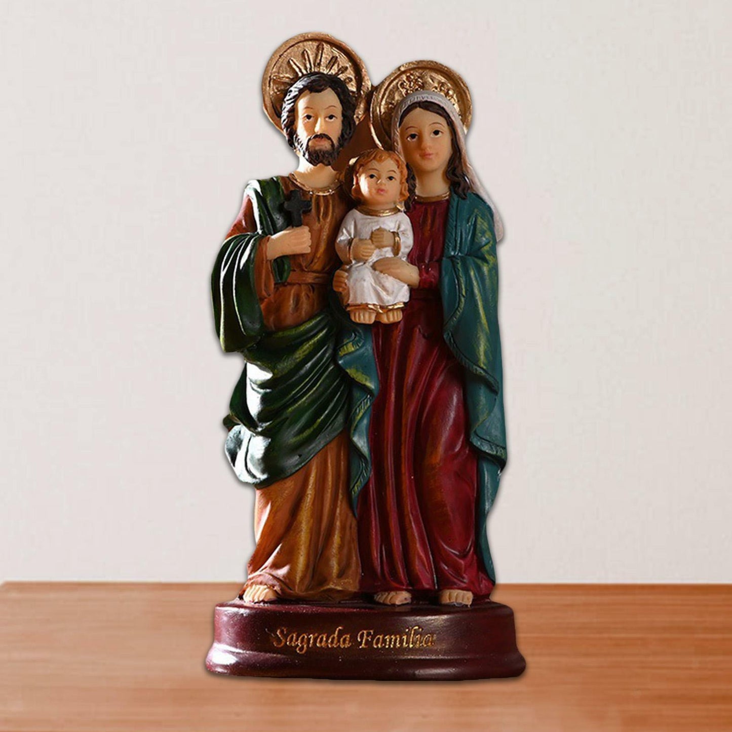 Holy Family Jesus Mary Joseph Statue Figurine Catholic Decoration Ornament