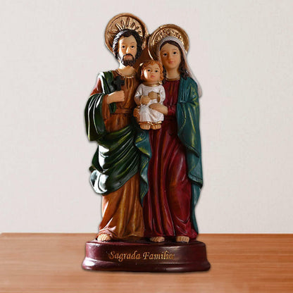 Holy Family Jesus Mary Joseph Statue Figurine Catholic Decoration Ornament