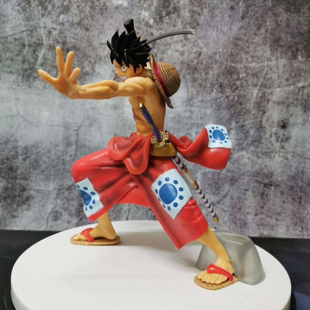 Anime One Piece Figure Monkey D Luffy PVC Action Figure Model Statue Toys 22cm