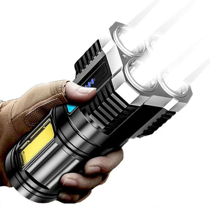 Linterna LED tactica Recargable Linternas Alta Potencia de Casa Batería Poderoso