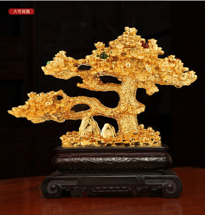 Feng Shui Resin Statue Money Tree Wealth Tree of Life Bonsai Tree Lucky Tree
