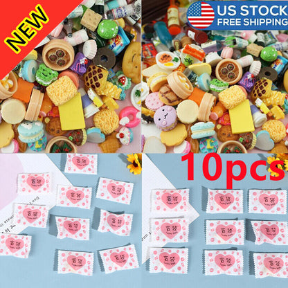 10Pcs 1:12 Dollhouse Miniature Simulation Mini Food Bottles 'Blind Bags Play -ca