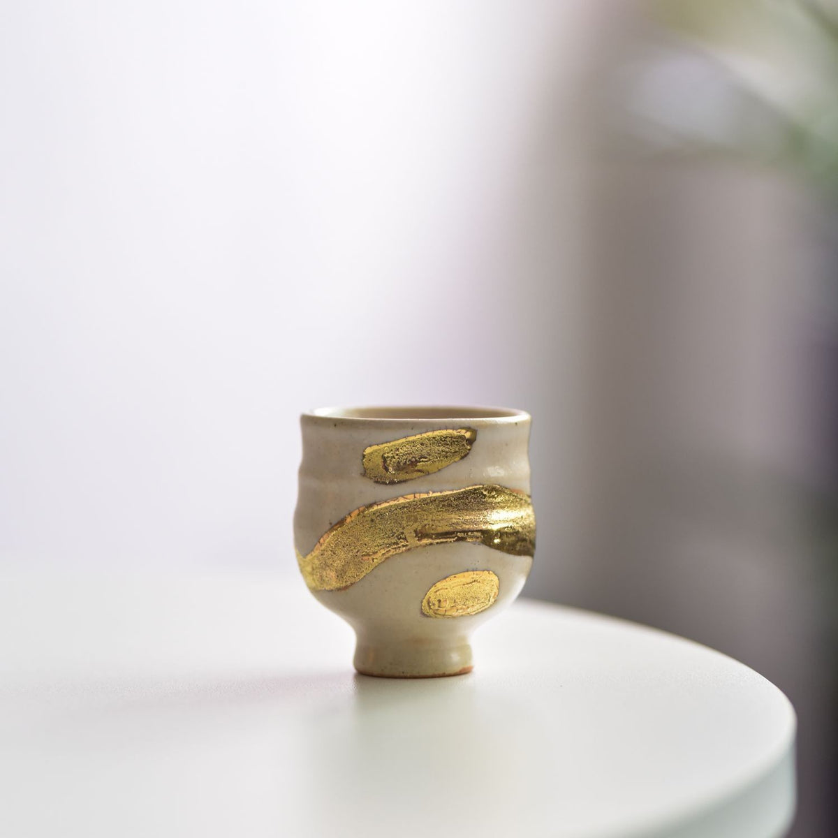 Japanese Style Ceramic Tea Cup 55ml Handmade Gilded Gongfu Teacup Gift
