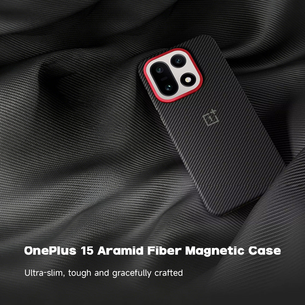 Original OnePlus 15 Aramid Fiber Mag Case – OPPO Mag, 10N, Wireless Charge Ready