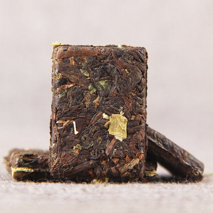 500g Glutinous Fragrant Pu-Erh Ripe Tea Top-Grade Small Square Pu-erh Tea Brick