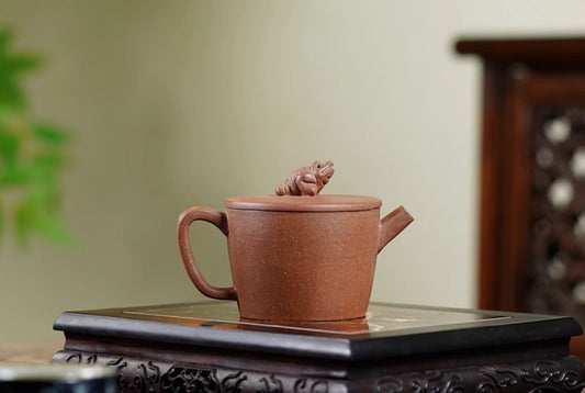 140cc chinese Yixing Handmade Zisha teapot Duan ni JinChan Gongfu HU Tea Pot