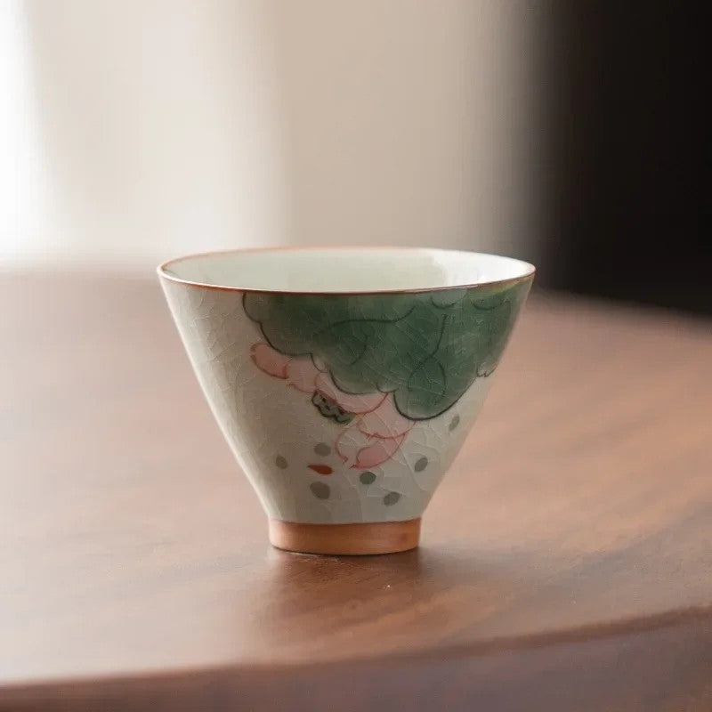 60ml Ceramics Hand Painted Teacup Master Cup Vintage Chinese Kung Fu Teaset