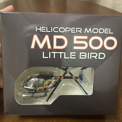 7.4cm Diecast Alloy 1/100 Scale USA Bird MD500 Helicopter Model Toy Gift