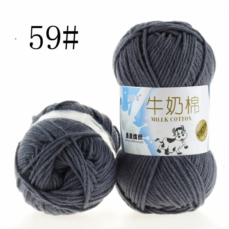 Hot Sale 50g Hand-woven Chunky Yarn Soft Milk Cotton Knitting Baby wool yarn