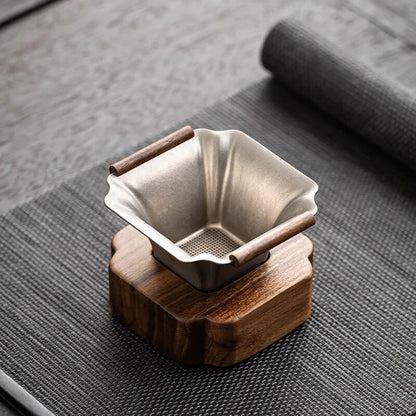 Square tea filter water filter golden tea filter tea set -