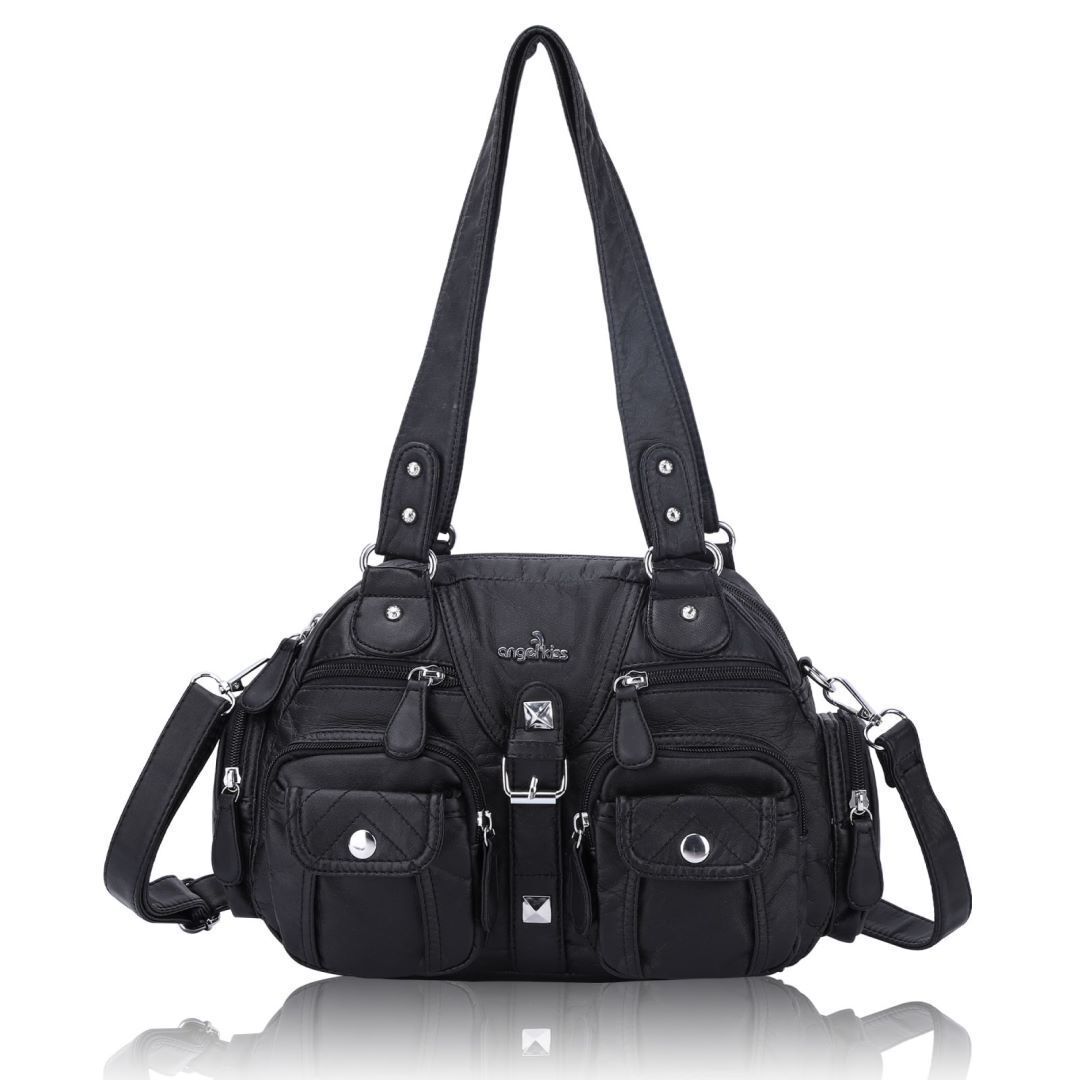 Women Small Handbags Satchel Handbag Synthetic Shoulder Bag 8”x11” Shoulder Bags