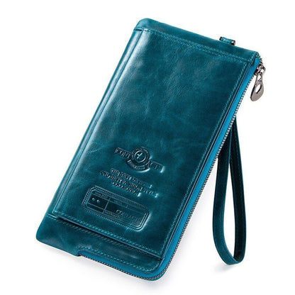 Leather Fashion Long Wallet Women Card Holder Zipper Coin Purse Clutch Bag 1 PC