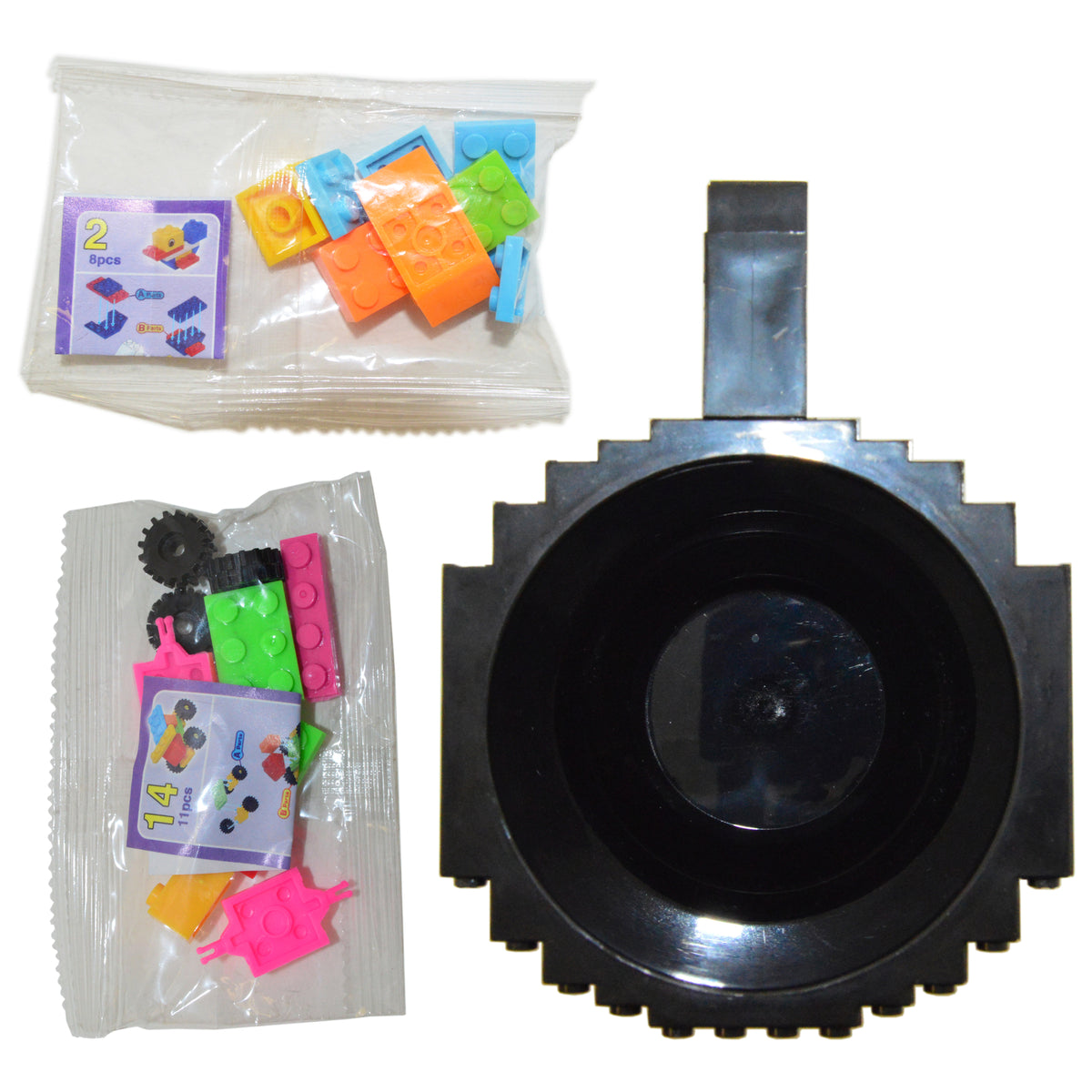 Creative Build-on Brick Drinking Mug - BPA-free Plastic Cup, Holds 12 Ounces