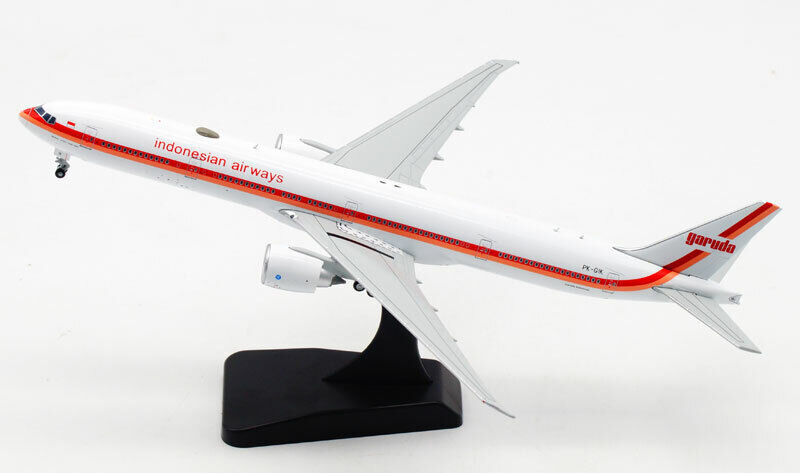 1:400 JC WINGS Indonesian Airways BOEING 777-300ER Passenger Plane Diecast Model