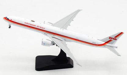 1:400 JC WINGS Indonesian Airways BOEING 777-300ER Passenger Plane Diecast Model