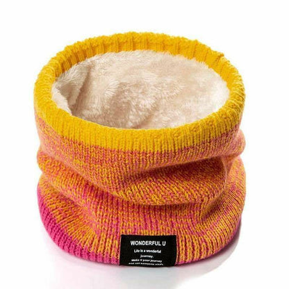Winter Hiking Scarf Bandana Mask Cashmere Knitted Neck Warmer Face Fleece Shawl