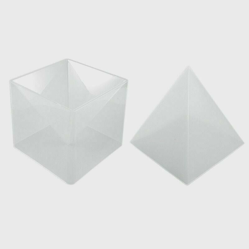 3Pcs/Lot Large 3D Pyramid Resin Mold 15cm Silicone DIY Crafts Decor Making Tools