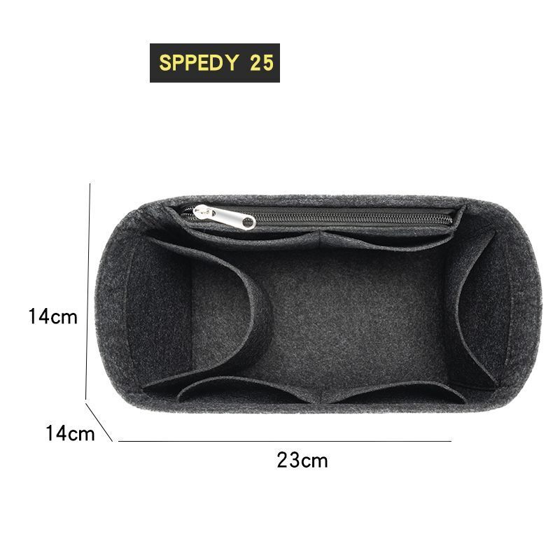 Felt Insert Bag Organizer Handbag Liner Pouch Cosmetics Makeup Bag 18*3*23CM 1PC