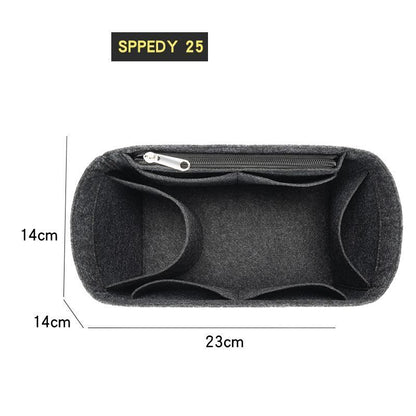 Felt Insert Bag Organizer Handbag Liner Pouch Cosmetics Makeup Bag 18*3*23CM 1PC