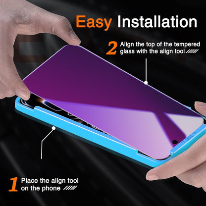 3 Pack Gradient Colorful Privacy Screen Protector for Iphone 17 Pro [Anti-Blue L
