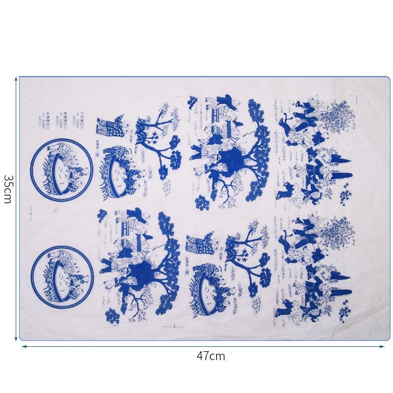 Ceramic Clay Transfer Paper Underglaze Colored Flower Decal Pottery Tool 47x35cm