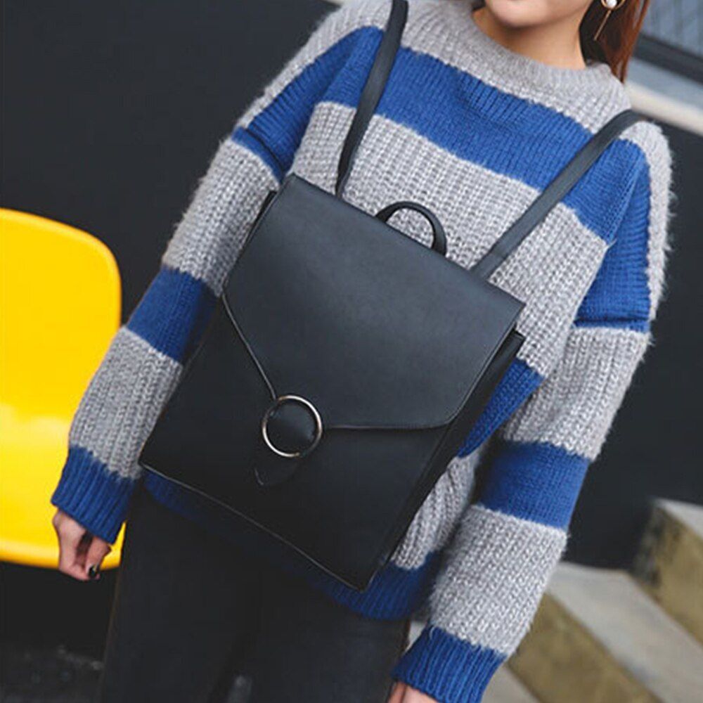 Backpack Synthetic Leather Bags Shopping High Quality Backpack Purse 25*11*31 CM