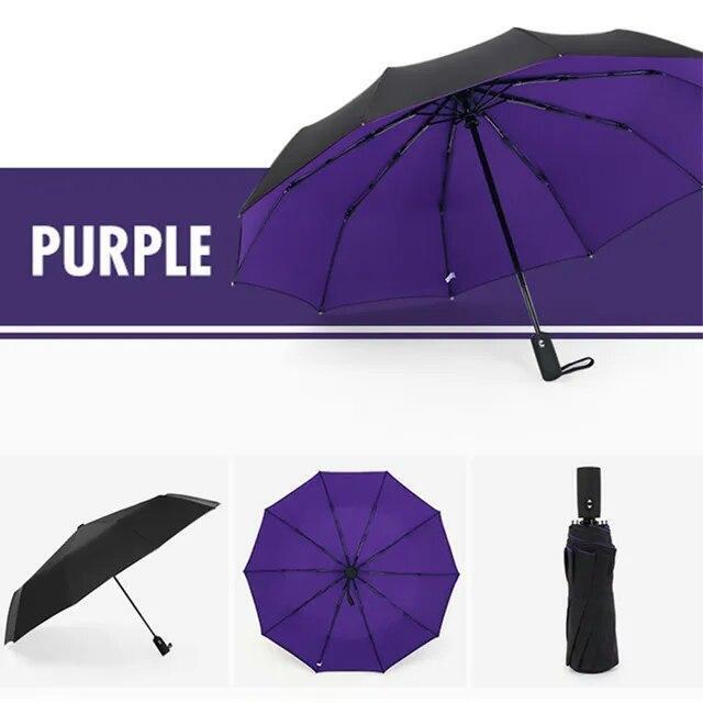 Strong Luxury Business Windproof Double Layer Resistant Umbrella Fully Automatic