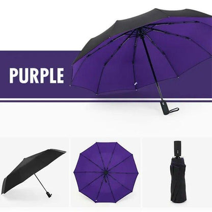 Strong Luxury Business Windproof Double Layer Resistant Umbrella Fully Automatic
