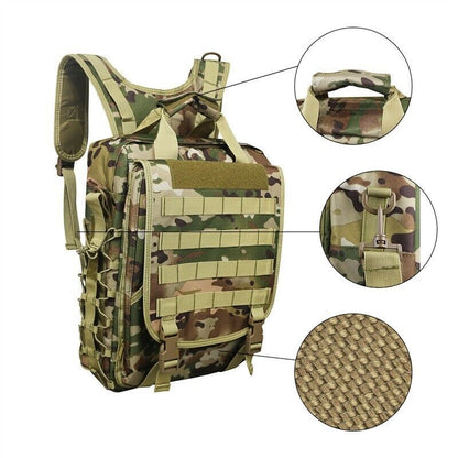 Military Tactical Laptop Backpack Computer Rucksack Camping Hiking Travel Bag