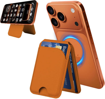 For Magsafe Wallet，Leather Magnetic Wallet for Phone with Adjustable Stand，5 Mag
