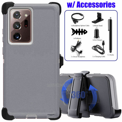 For Samsung Galaxy Note20 Ultra 5G Belt Holster Case Phone Cover + Accessories