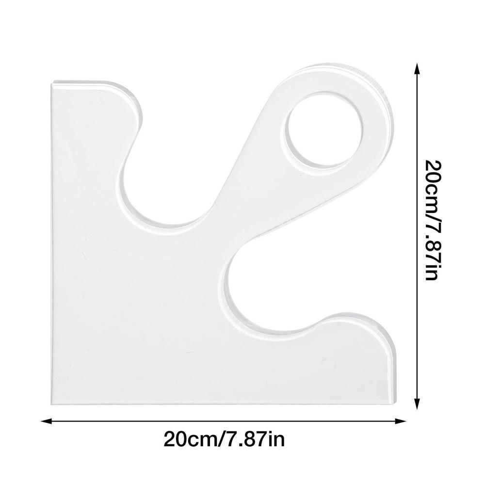Cutting Board Template Clear Acrylic Charcuterie Handle Angled Tracing Stencils