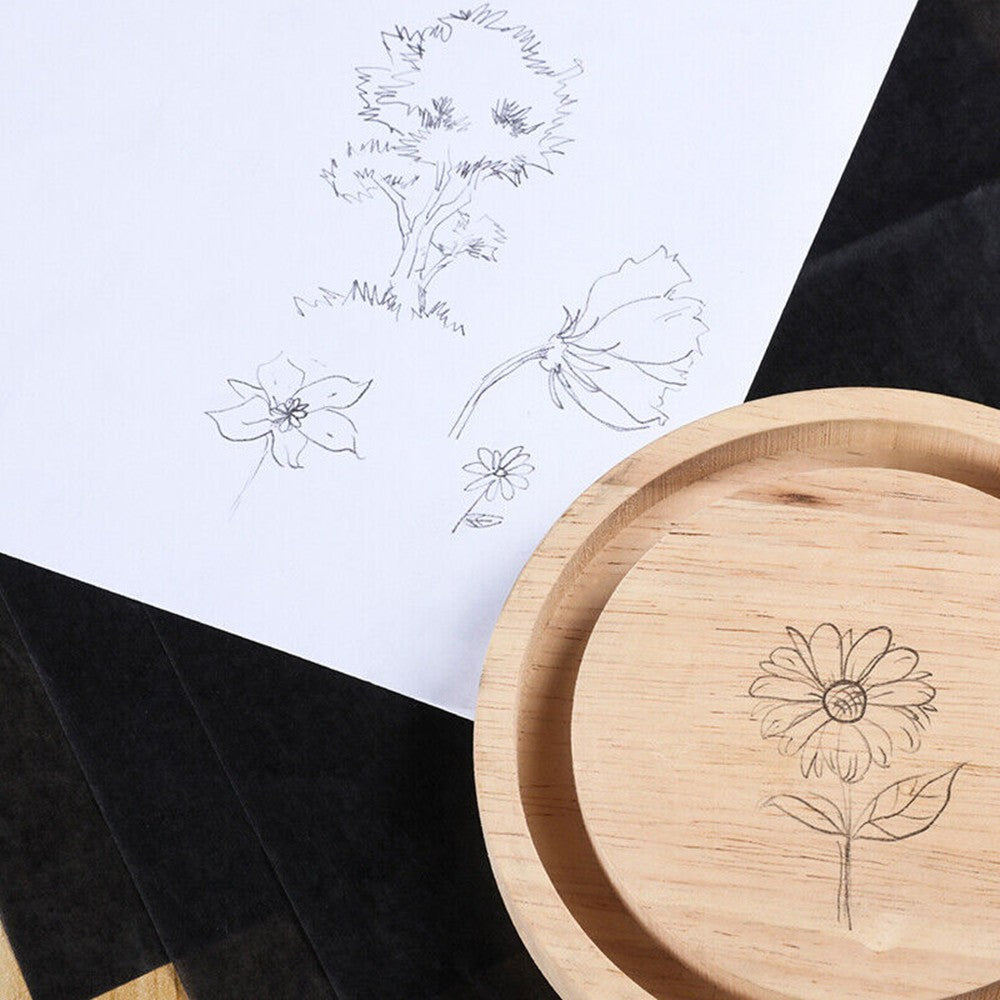 100Sheet A4 Carbon Transfer Tracing Graphite Paper For Wood Carving Canvas