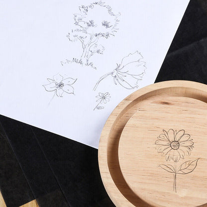 100Sheet A4 Carbon Transfer Tracing Graphite Paper For Wood Carving Canvas
