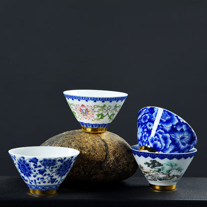 Chinese Kungfu Tea Set Porcelain Cup Of Tea China Tea Cup Jingdezhen Tea Cups