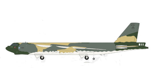 1:200 25CM Herpa USAF Boeing B-52 Aeroplane Airplane ABS Plastic Aicraft Model