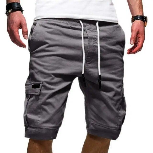 Mens Cargo Shorts Pants Casual Chino Fashion Summer 6-Pockets Beach Trousers