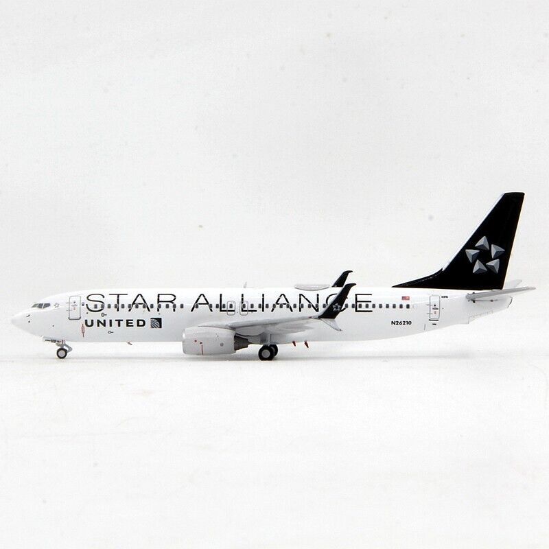 1:400 Panda UNITED STAR ALLIANCE BOEING 737-800 Passenger Airplane Diecast Model