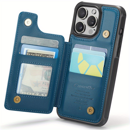 For iPhone 16 15 14 13 12 11 Pro Max Plus XR XS Max Wallet Case with Card Holder