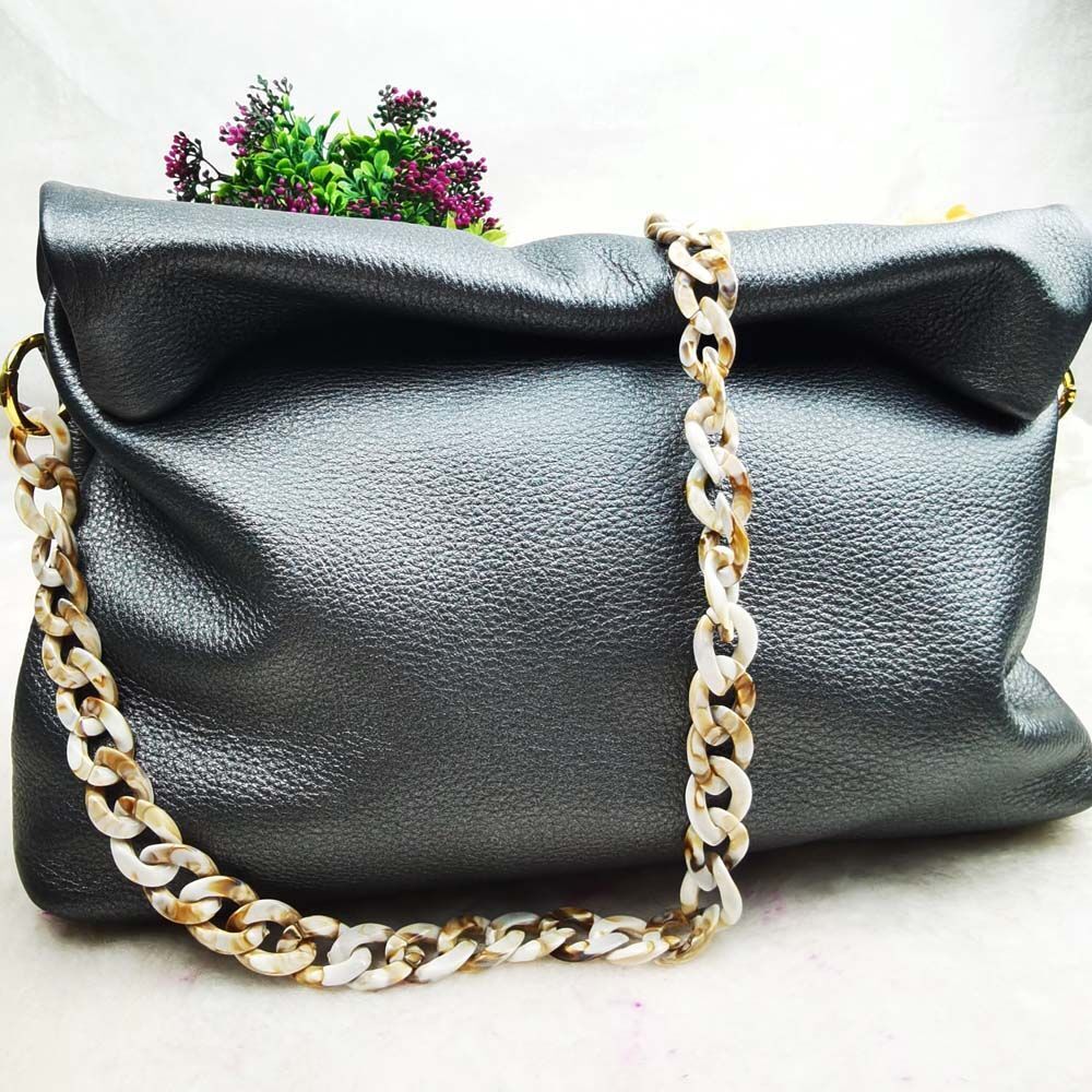 Cowhide Mobile Phone Purse Handbag High Portable Genuine Leather Handbag 32*28CM