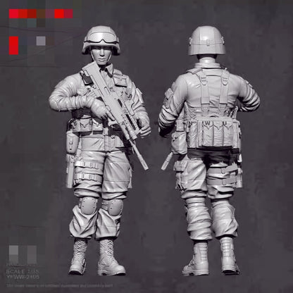 1:35 resin figure model Original Chinese Army Warrior 1 person Unassembled