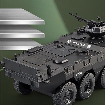 1:32 Militay Armored Car Truck Diecast Model Vehicle Sound Light Kid Toy Gift