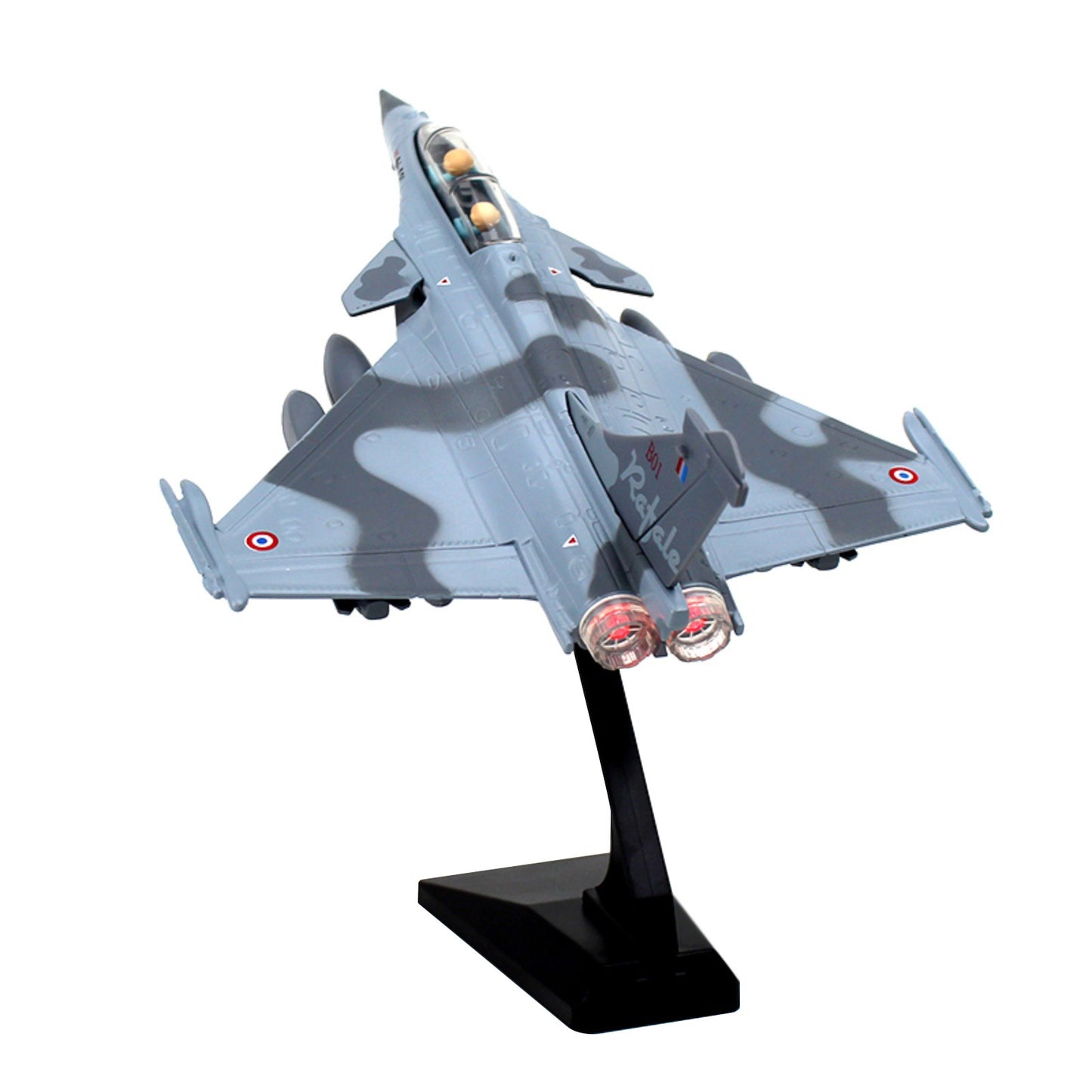 1/100 Air Force Rafale B Camouflage Alloy Fighter Aircraft Model Collection